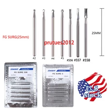 Cirugía quirúrgica dental Fresas redondas carburo tungsteno FGXL 2/3/4/5/330