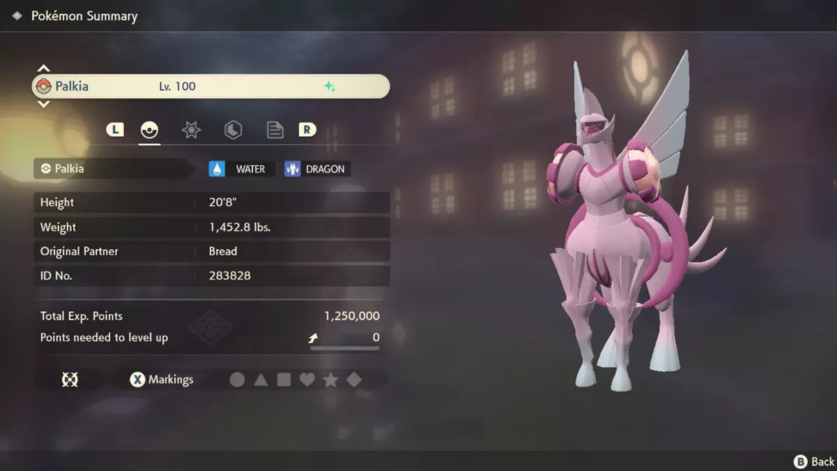 Shiny Palkia Origin best Stats // Pokemon Legends: Arceus // 