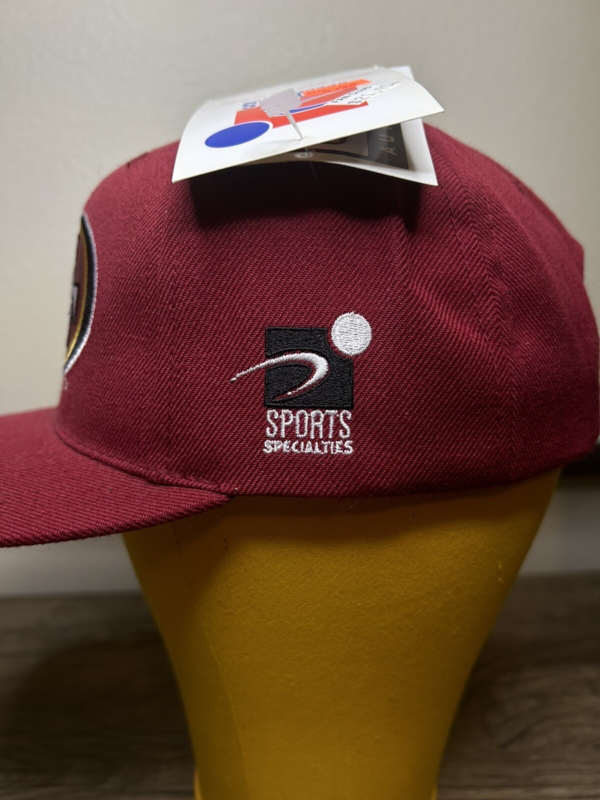 NWT Vintage San Francisco 49ers Burgundy SnapBack Hat Sports