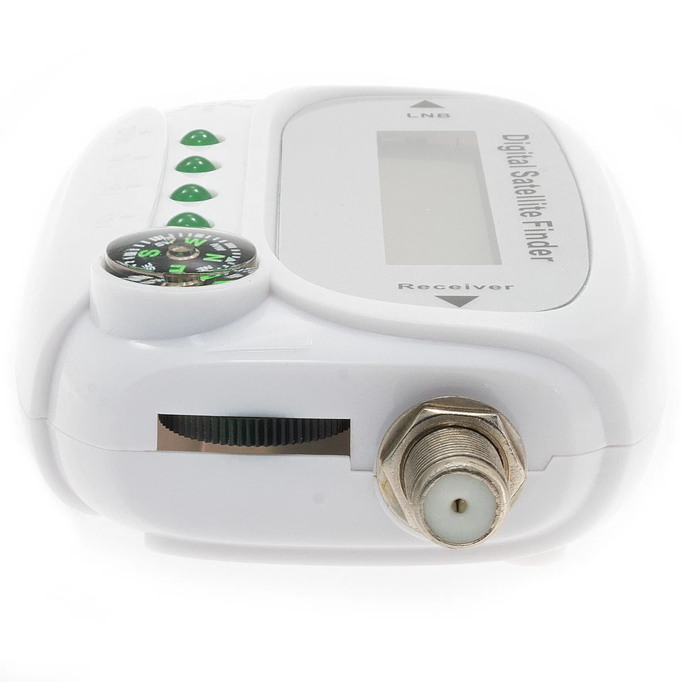 Sat Finder digitale SATFINDER SF-44 display LCD TON bussola HDTV UHD 4K bianco - Immagine 4 di 4