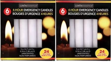 12 Emergency Candles Long Burn Power Outages, Camping, Survival, Prayer Candles
