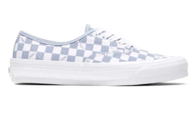 [VN0A5FBDSKY] Mens Vans VAULT OG AUTHENTIC LX 'CHECKERBOARD WHITE SKY BLUE'