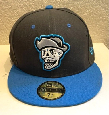 Las Vegas Aviators New Era Reyes De Plata Graphite Copa Skull Hat SZ 7  3/4