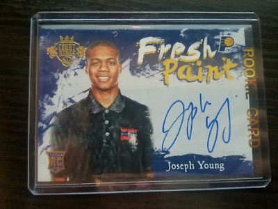 2015-16 Court Kings Fresh Paint Autograph #FPJY JOSEPH YOUNG RC Indiana Pacers 