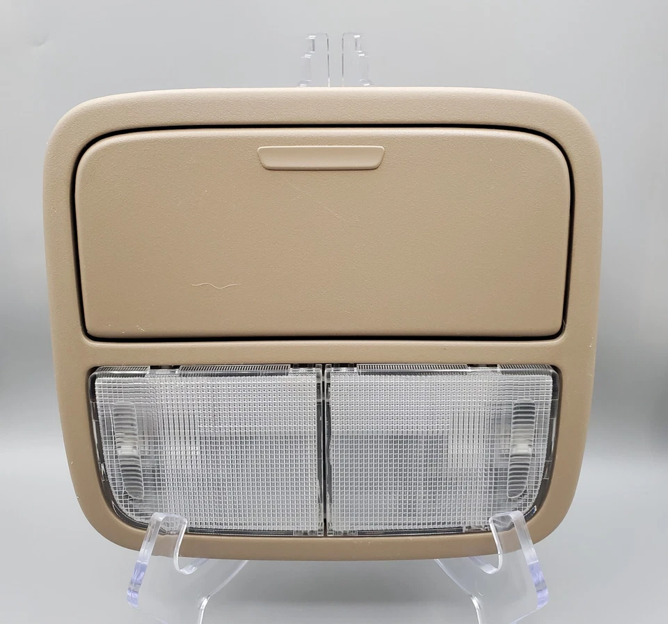 2007-2003 Honda Ridgeline Dome Light Tan OEM Overhead Console Big Lens Tested - Image 4 of 4
