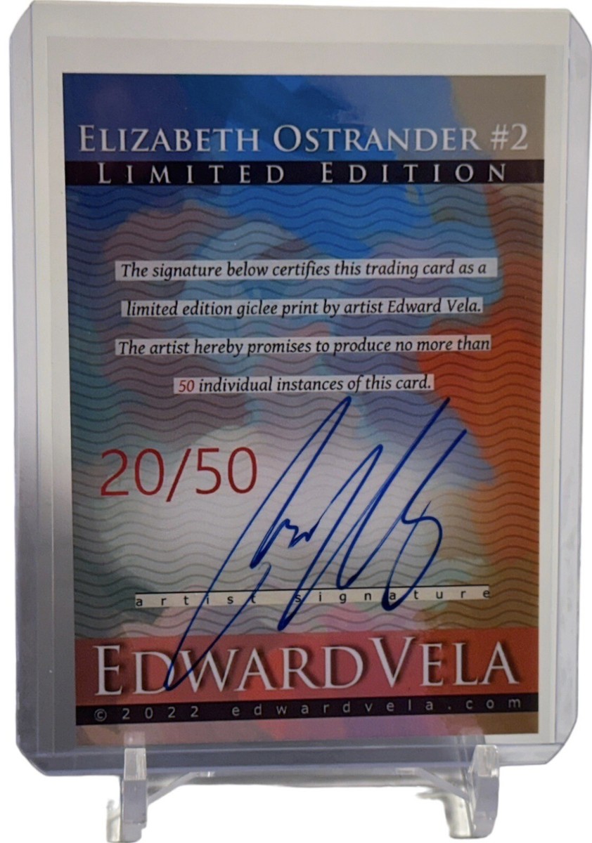 Elizabeth Ostrander LE Art Card No. 2 #20/50 Auto Signed by Edward