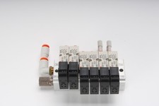 SMC 6x: VQD1151-5LO Solenoid Air Valve With Manifold