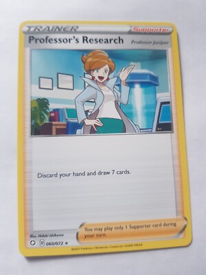 valuable pokemon trainer cards Rare Pokémon Trainer Card Professor's Research 060/072 2021