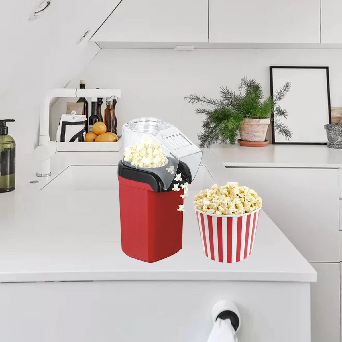 Hot Air Oil-Free Small Popcorn Machine for Kitchen Home