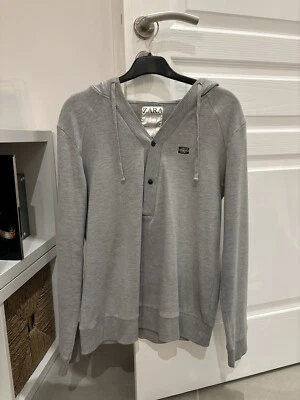 Sweat à Capuche Zara Gris XL - Photo 1/3