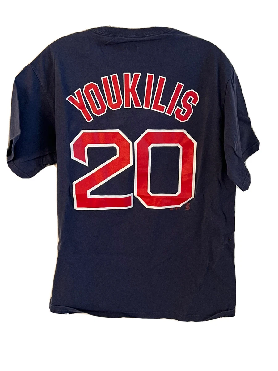 Majestic Kevin Youkilis Boston Red Sox Jersey T Shirt Mens Medium M Youk #20