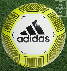 adidas Starlancer VI Ball - White / Yellow - Football - Size 5 | eBay