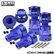 Aluminum Wheel Adapter+Wheel Nut for AXIAL 1/6 SCX6 JEEP JLU WRANG LER 4WD