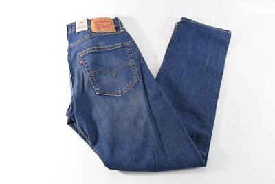 Levis Mens 502 Jeans New 30 X 32 Blue Taper Stretch 5 pockets Eco Ease