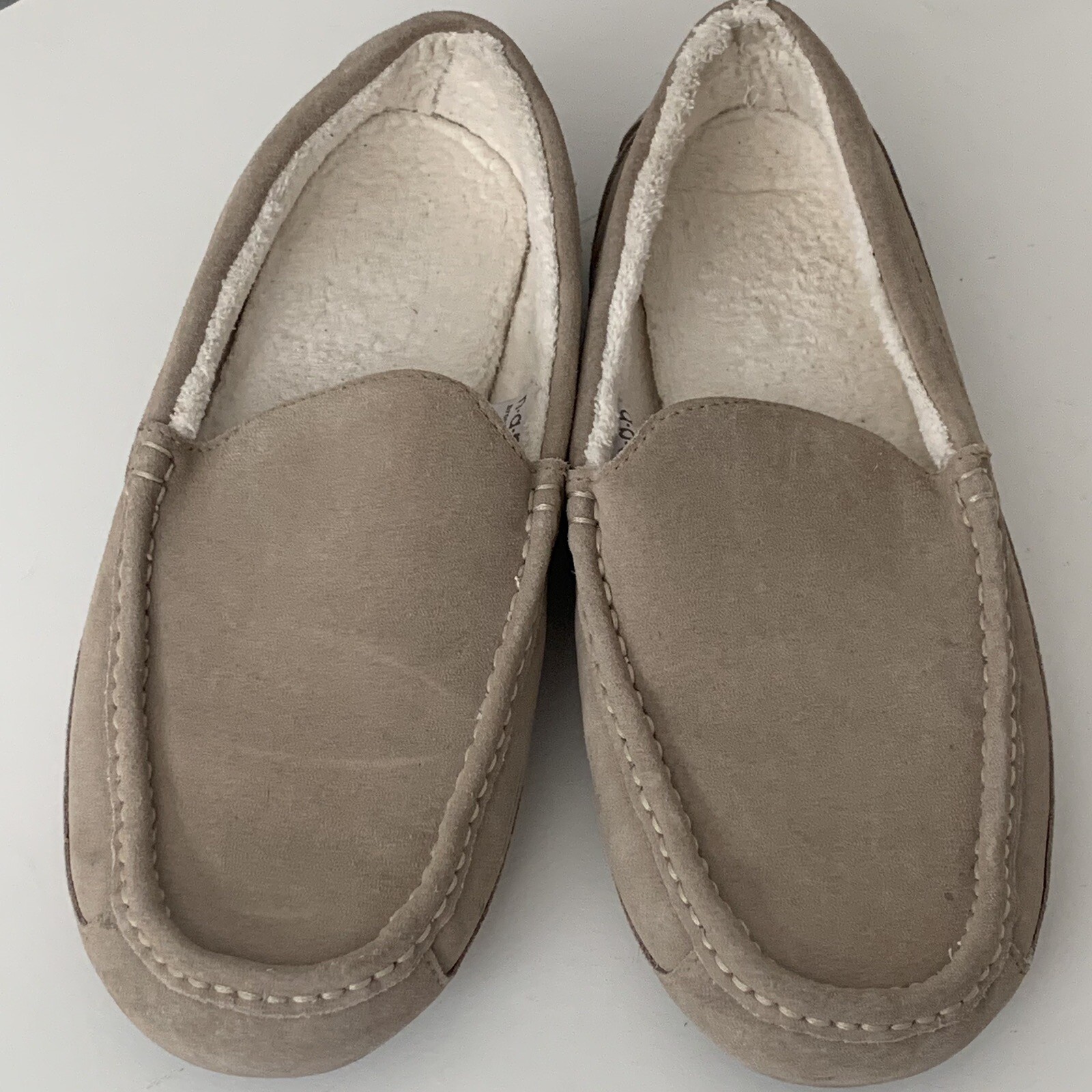 SAOLA Mocassini uomo Brookstone N A P beige scamosciati taglia 9 l foderati suola gomma NAP N.A.P