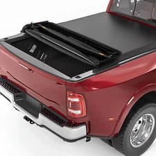 5.5' Bed Low Profile Soft 4 Fold Tonneau Cover For 09-20 F150 Extra