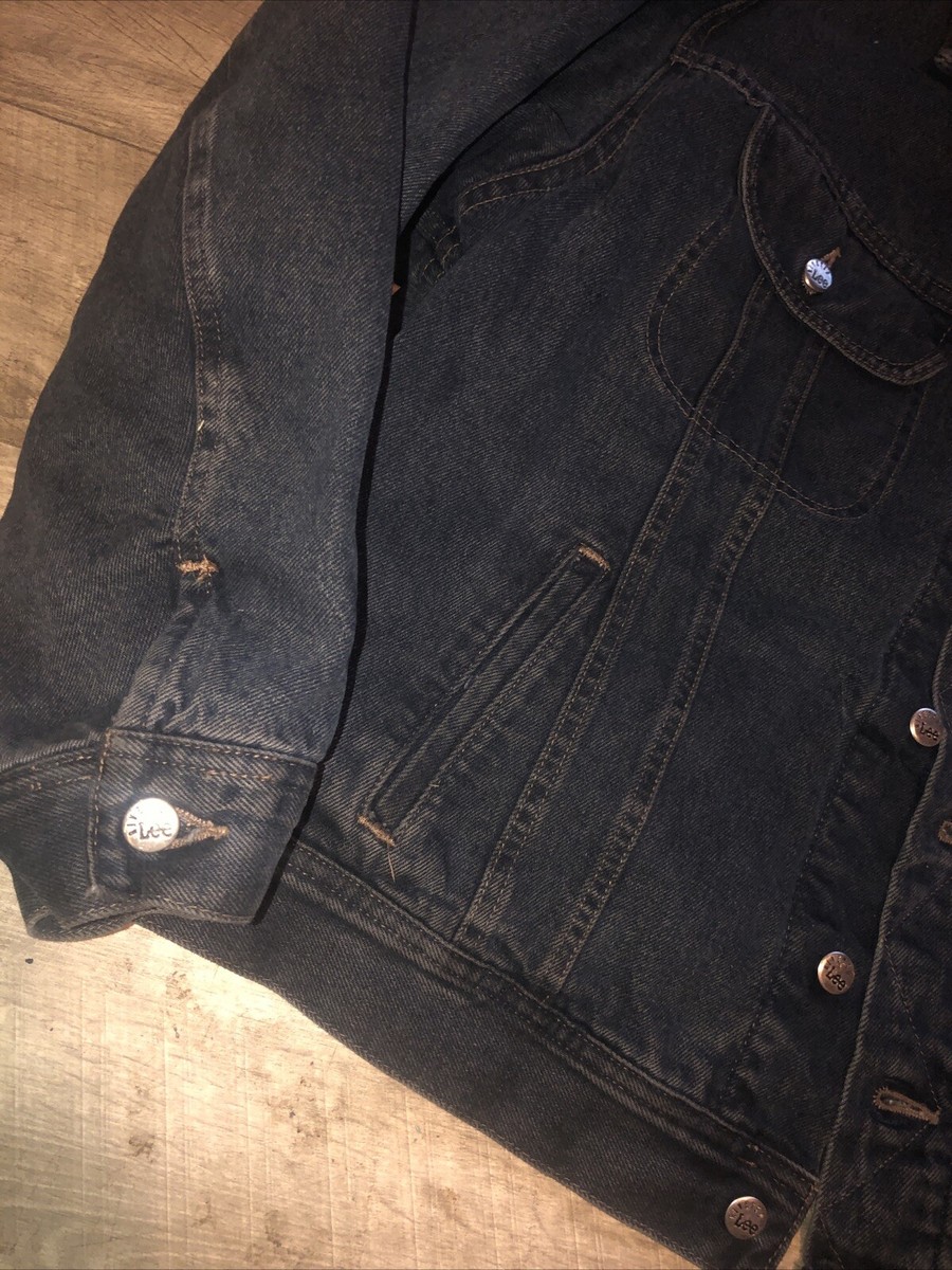 Vintage Lee Riveted Black Label Blanket Lined Denim Jacket Vintage Lee Riveted Black Label Blanket Lined Denim Jacket
