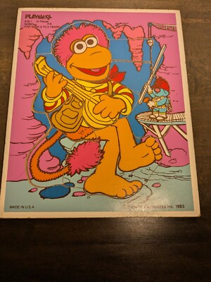 Vintage Playskool Puzzle Fragglerock 1983 / 270-1 Gobo Wood 10 Pieces
