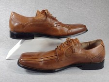 Stacy Adams Square Toe Derby Dress Shoes Mens 12 M Brown Leather Office 23274-03