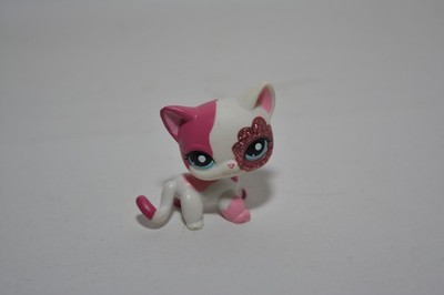 Littlest Pet Shop - #2291 Kurzhair Katze Rosa Glitzer Authentic LPS