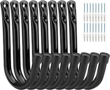 Heavy Duty Garage Storage Hooks, 3.4Inch J Utility 5.6 Inch x 3.4 Inch, Black 