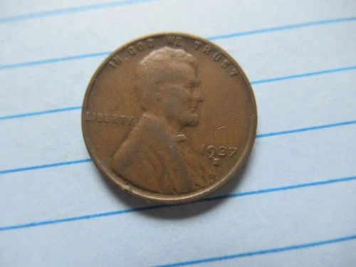 1937-S Lincoln Wheat Penny Cent F - VF FREE SHIPPING