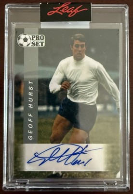   Geoff Hurst Auto  2022 Leaf Pro Set   England Legend  