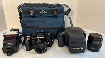 Minolta Maxxum 7000 35mm Film Camera AF 50mm f1.7 Tokina 28-70mm Bundle *Tested*