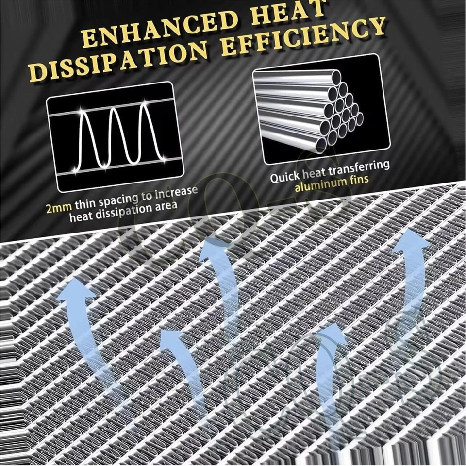 4ROW Aluminum Radiator fit 94-2002 CHEVY GMC C1500 C2500 K1500,K2500 6.5L DIESEL Foto 4 de 4