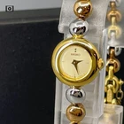 Vtg 1986 [N Mint] SEIKO 1E20-0070 Gold Dial Qz bracelet Woman's Watch US Stock