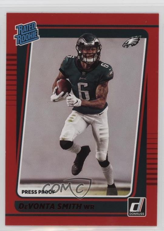 2021 Panini Donruss Rated Rookie Press Proof Red DeVonta Smith #261 05is