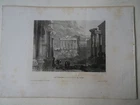 Steel engraving "The Forum in Rome" G. Kern sc Darmstadt