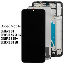 LCD Display Touch Screen Digitizer Frame For Boost Mobile Celero 3 5G+ Plus SC