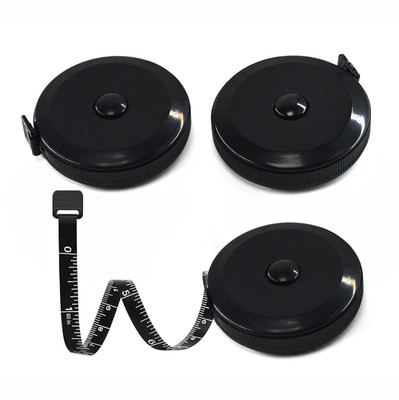 Tape Measures Retractable, Fabric Measuring Tape, 60 Inch/150 CM- Small Black