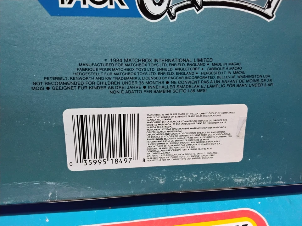 1987 MATCHBOX ACTION PACK CONVOY CY206 BRITISH TELECOM PETERBILT OPEL FORD SET - Image 4 of 4