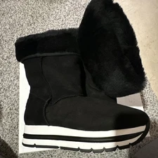 New Voile Blanche Womens Black Maika Montone Boots Size EU 39