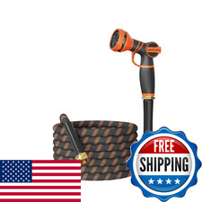 Giraffe Tools Non-Expandable Garden Hose 25Ft 1/2 Lightweight Flexible Water