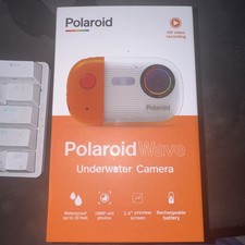 Polaroid Wave 4K 18MP Underwater Camera with Charger and Accessories