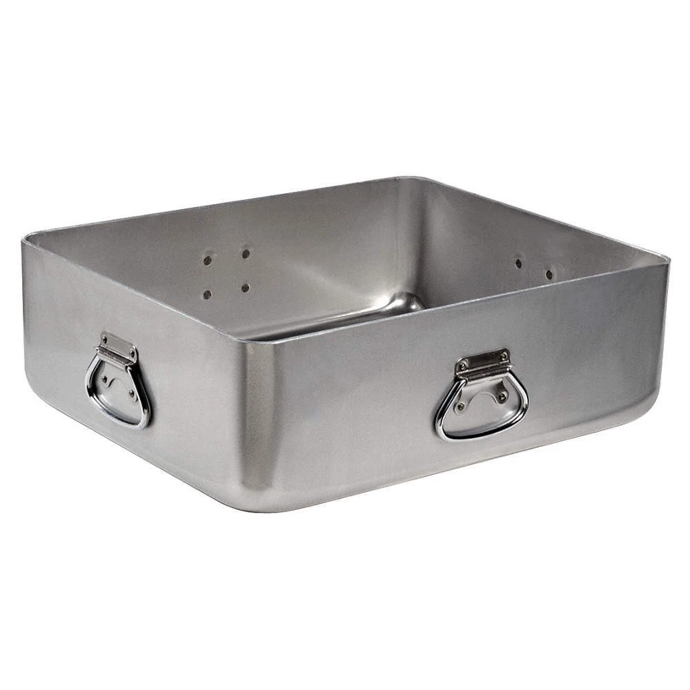 VOLLRATH 68391 Roasting Pan w/Drop Handles,18 1/2 in W 6PVJ1