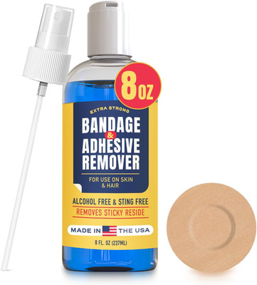 Sting-Free Adhesive Remover - 8Oz Gentle & Pain-Free Bandage & Strong Adhesive R
