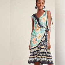FARM RIO For Anthropologie Monica Wrap Dress Size XS