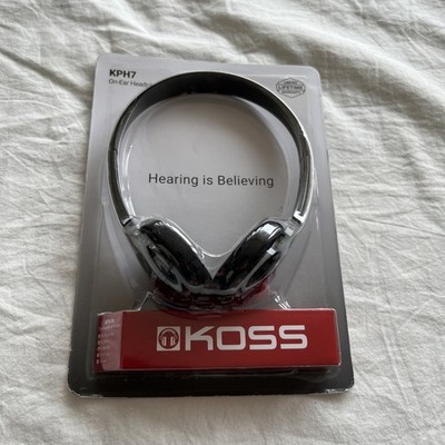 KOSS On Ear Headphones KPH7 Lightweight Portable Adjustable Headband New Sealed