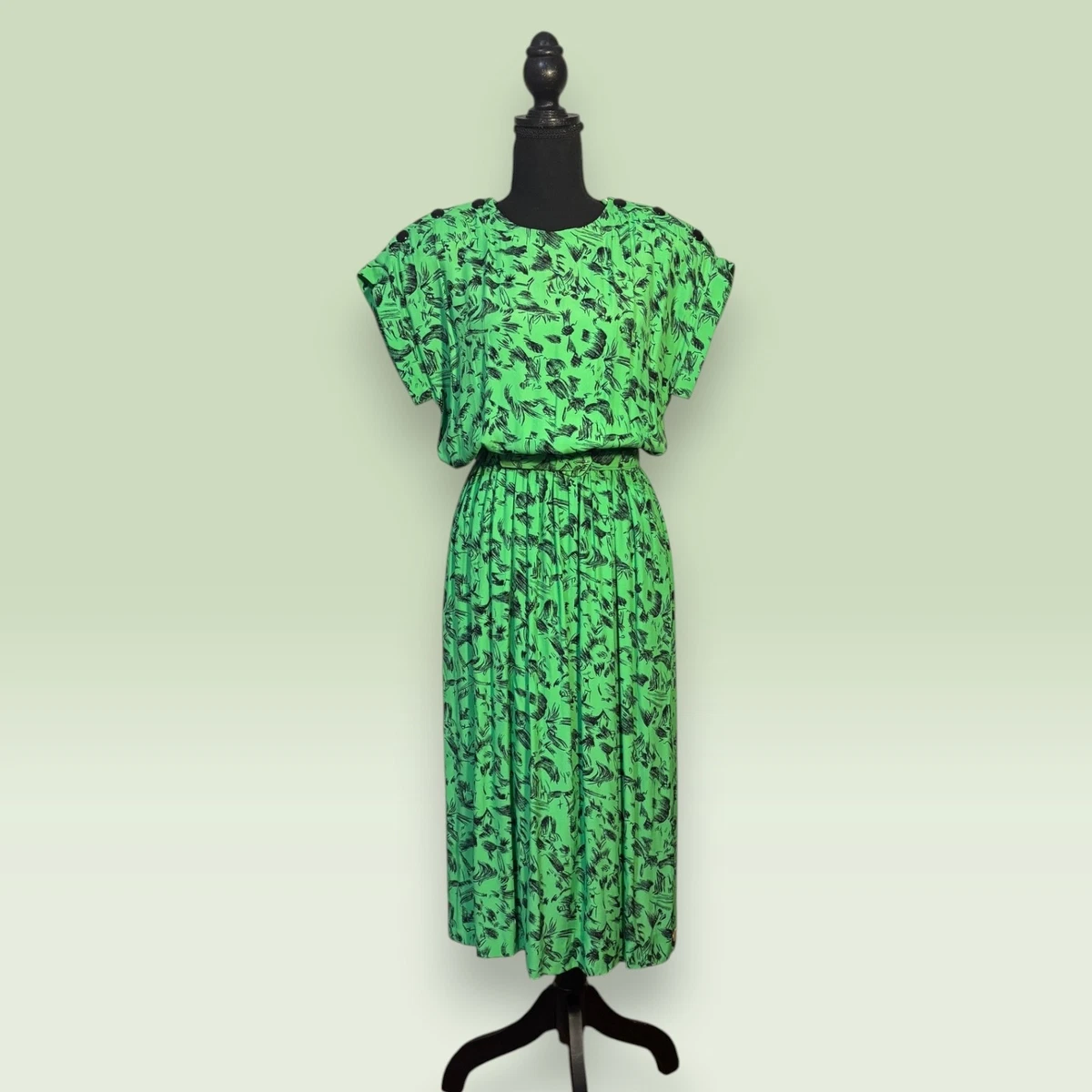 sheath v neck dress Women's With You In Mind Black Beaded V-Neck Midi Dress | Size: S main image 0
