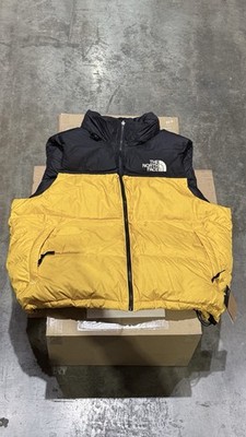 The North Face Nuptse 1996 Packable Down Vest Summit Gold TNF BLACK Men sz XXL