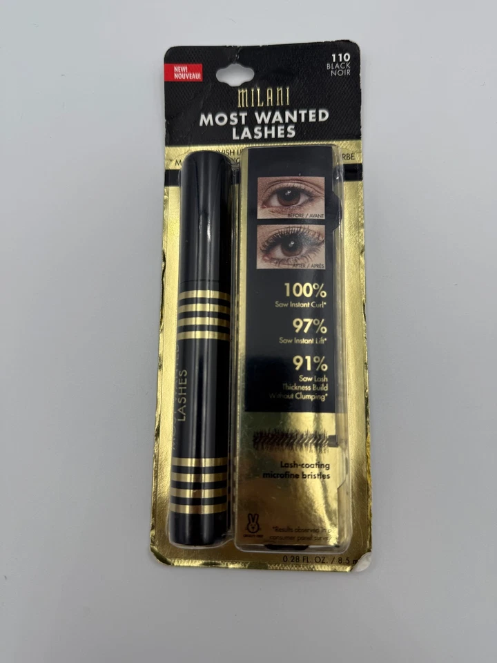 PACK de 3 pestañas Milani Most Wanted Lashes Lavish Lift & Curl #110 negras NUEVO Foto 2 de 4
