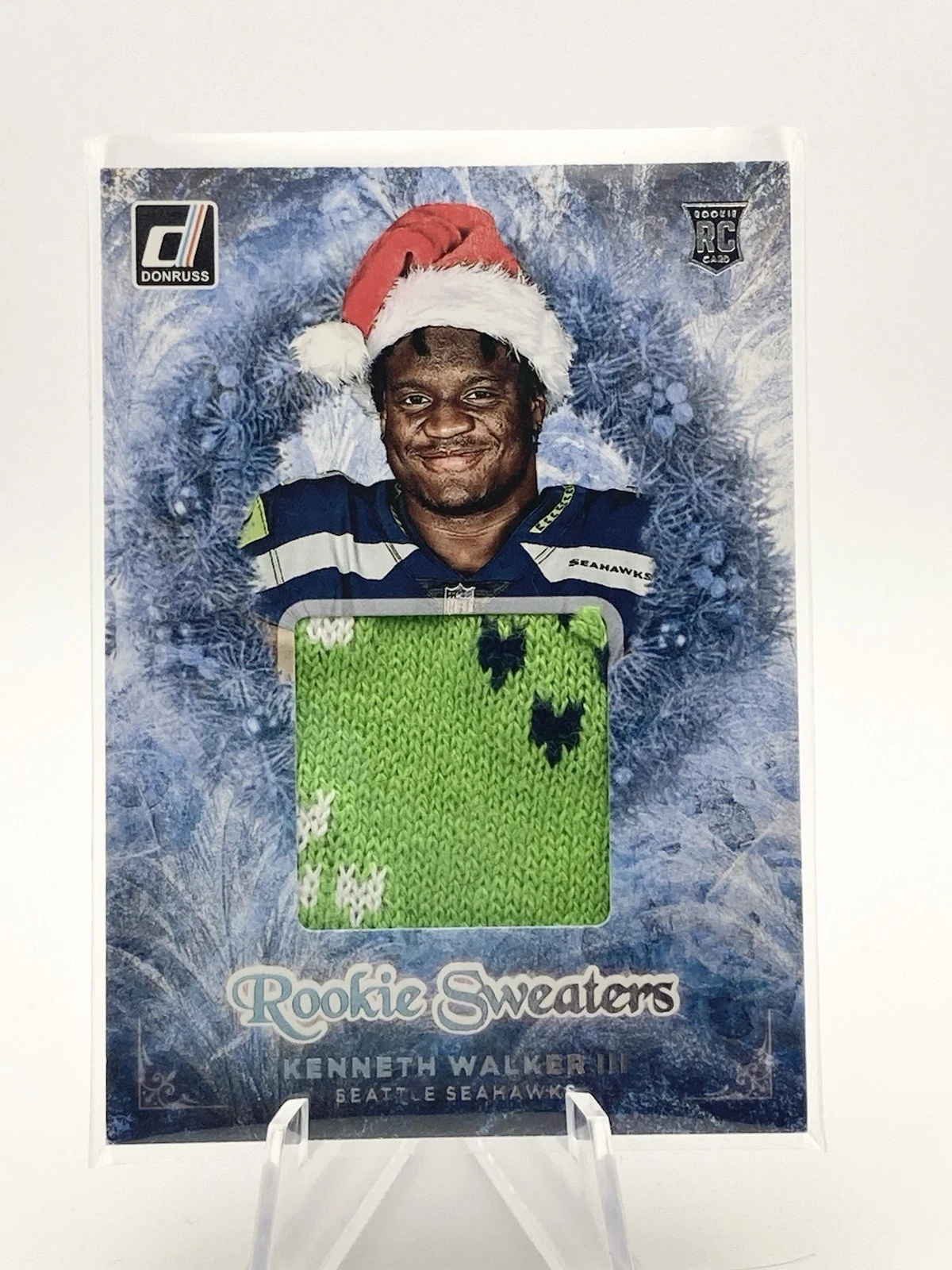 Kenneth Walker III Panini Donruss Rookie Holiday Sweater #RHS18 Base