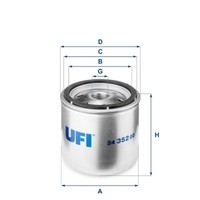 Kraftstofffilter UFI 24.352.00 Filtereinsatz FüR Piaggio Quargo
