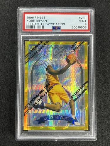 1996-97 Topps Finest Kobe Bryant #269 Refractor W/Coating RC Rookie PSA 9 MINT