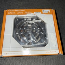 Schluter Kerdi-Drain Grate Kit Chrome Finish Classic Stainless Steel KD4GRKEP