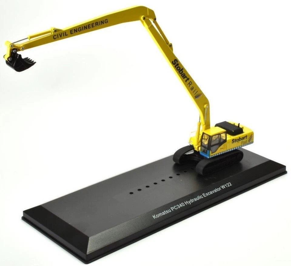 IXO - Excavator Komatsu PC340 W122 long arm company Stobart Rail - 1/76 - ATL... - Image 2 of 3
